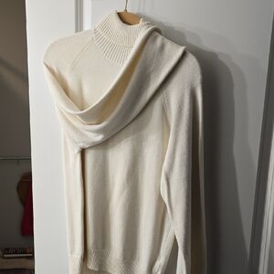 Forever 21 Cream Cowl Neck Sweater